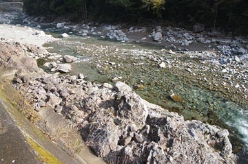 大熊谷出合上流付近の写真