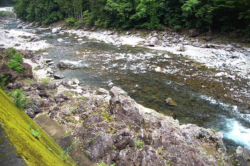 大熊谷出合上流付近の川の様子