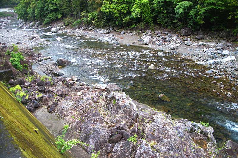 大熊谷出合上流付近の川の様子