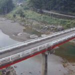 岩井橋付近の川の様子