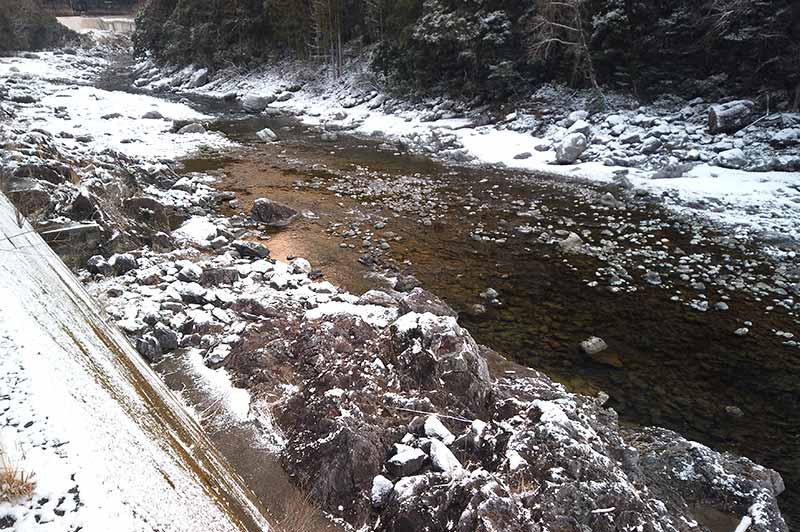 大熊谷出合上流付近の川の様子