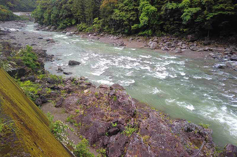 大熊谷出合上流付近の川の様子