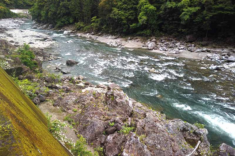 大熊谷出合上流付近の川の様子