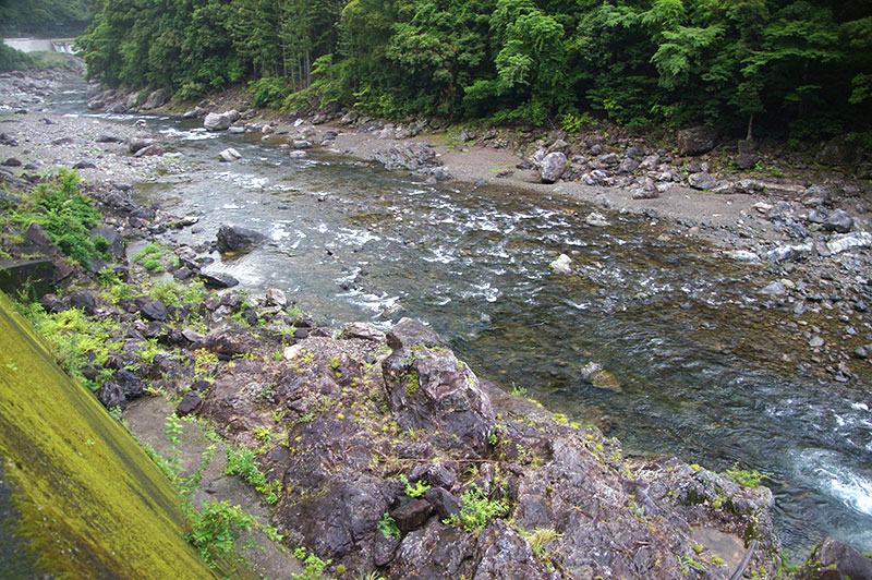 大熊谷出合上流付近の川の様子
