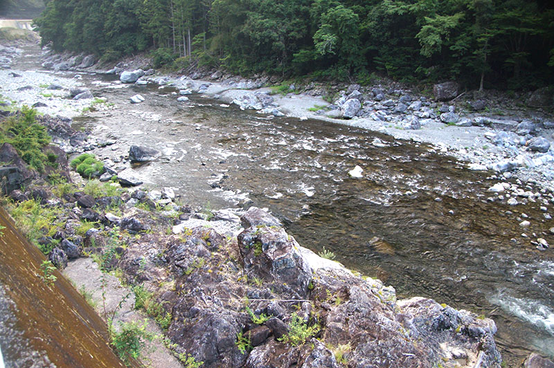 大熊谷出合上流付近の川の様子