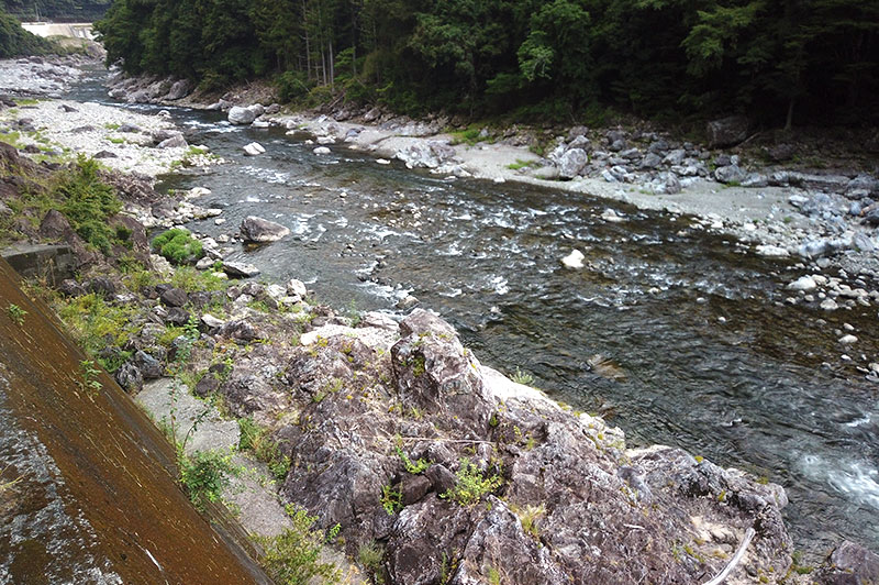 大熊谷出合上流付近の川の様子