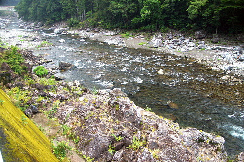 大熊谷出合上流付近の川の様子