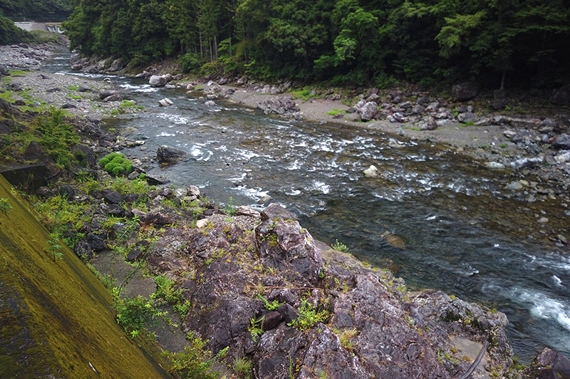 大熊谷出合上流付近の川の様子