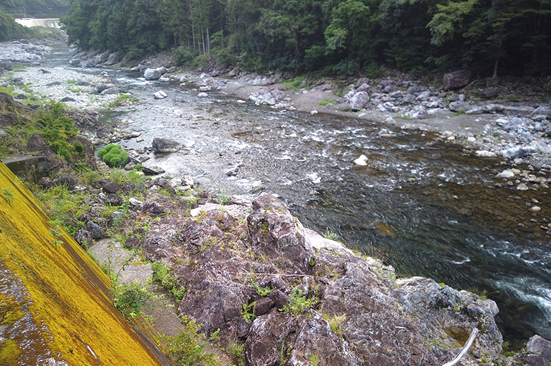大熊谷出合上流付近の川の様子