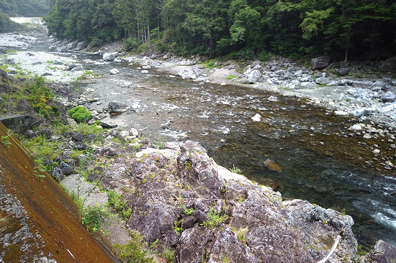 大熊谷出合上流付近の川の様子