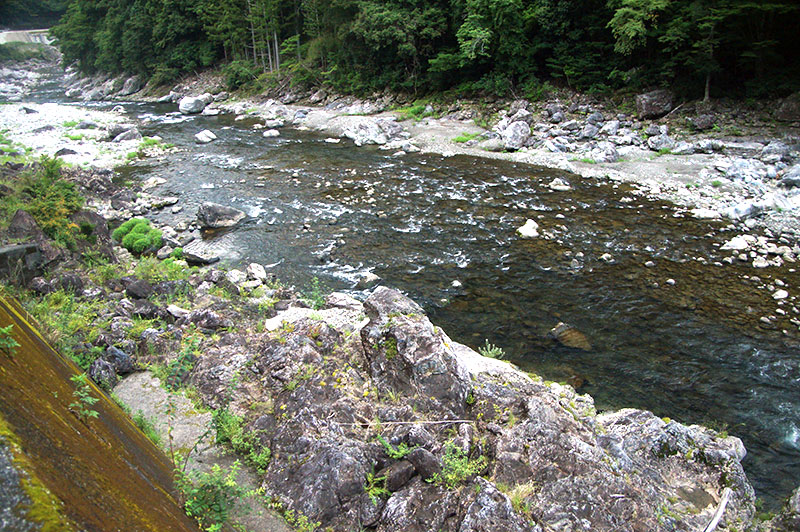 大熊谷出合上流付近の川の様子
