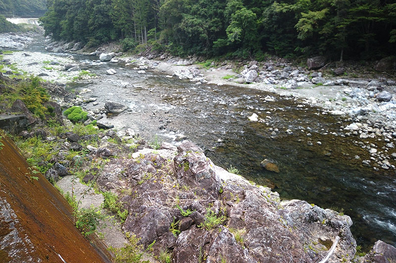 大熊谷出合上流付近の川の様子