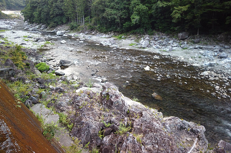 大熊谷出合上流付近の川の様子