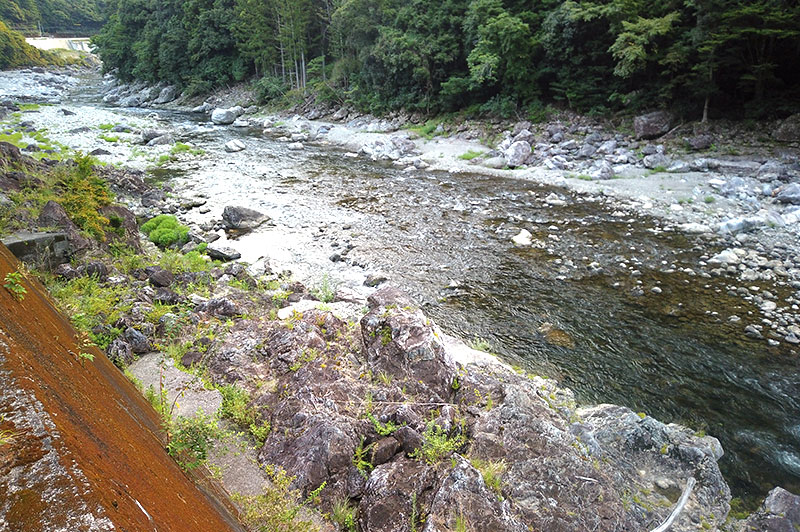 大熊谷出合上流付近の川の様子