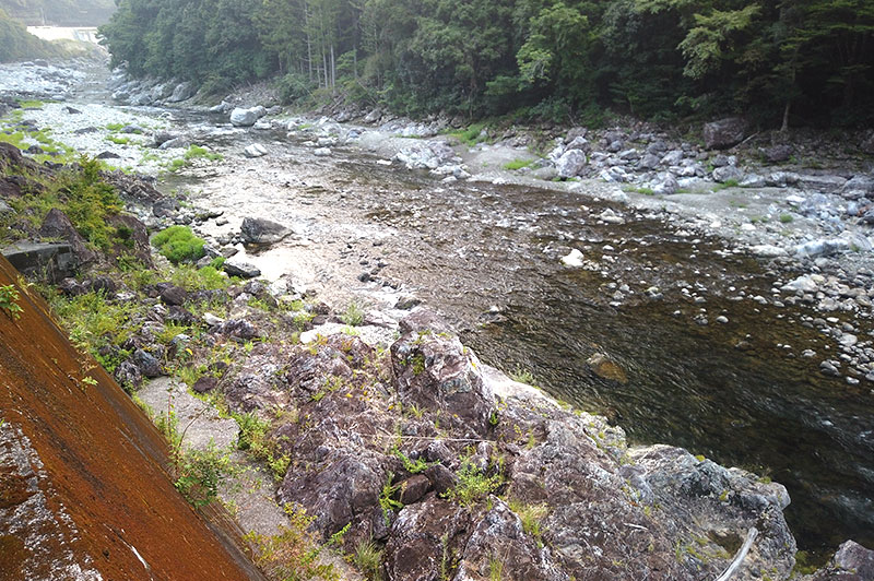 大熊谷出合上流付近の川の様子