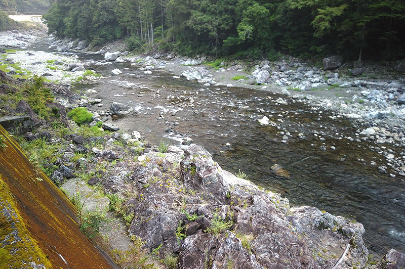 大熊谷出合上流付近の川の様子