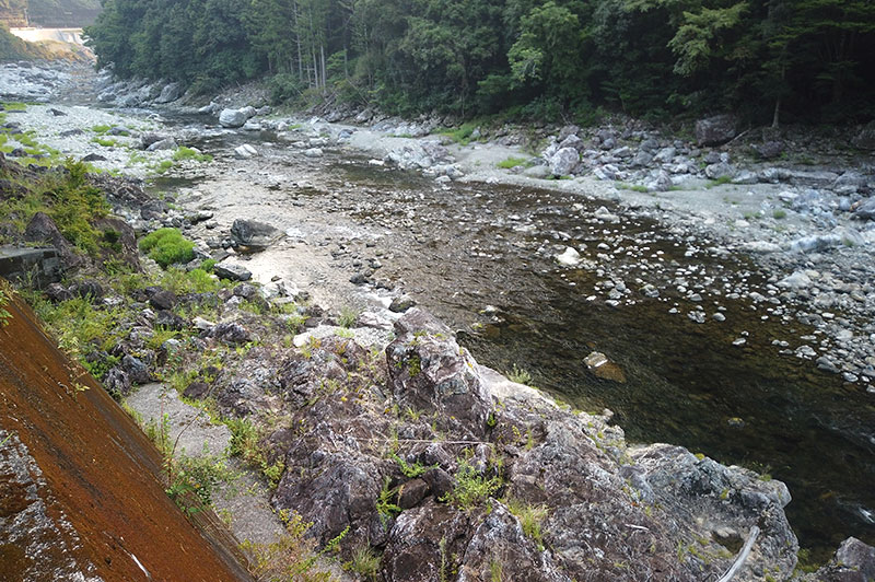大熊谷出合上流付近の川の様子