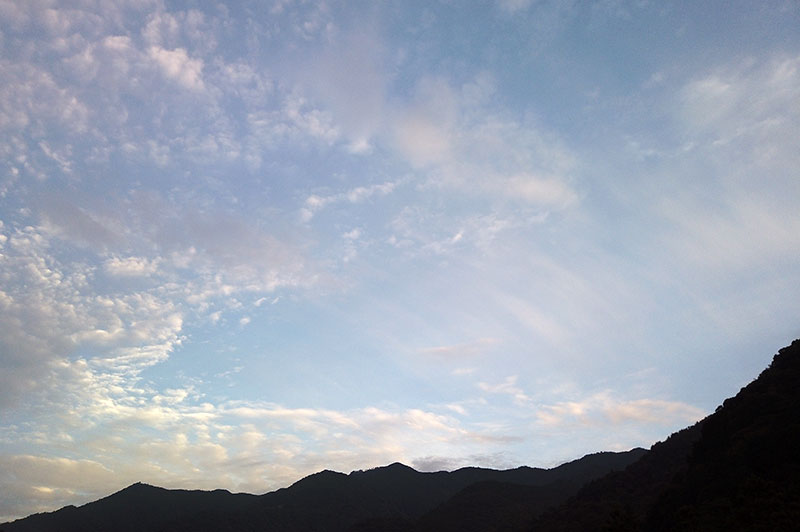 8月13日の空の様子