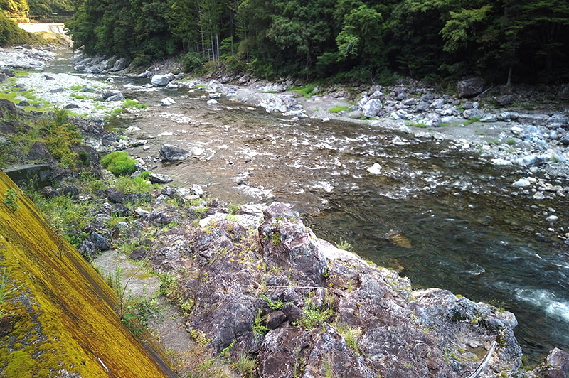 大熊谷出合上流付近の川の様子