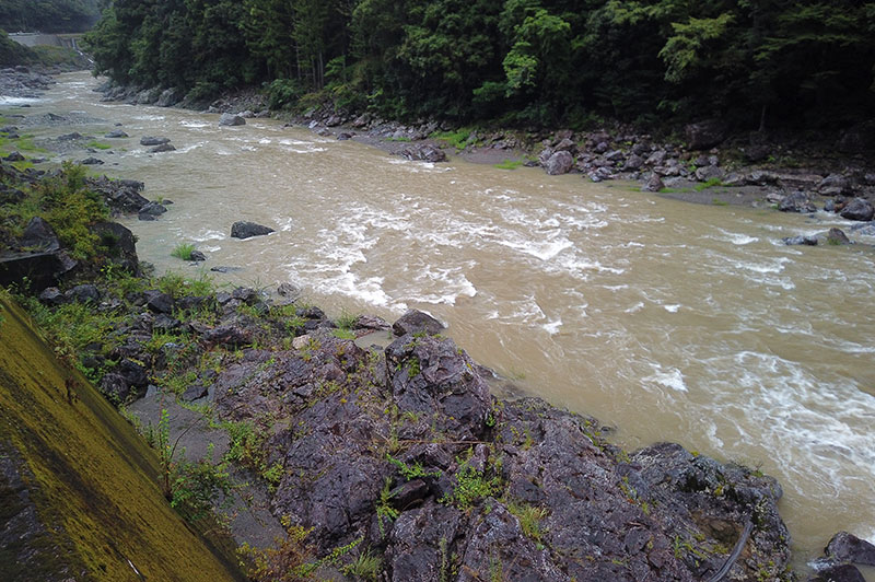 大熊谷出合上流付近の川の様子