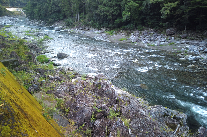大熊谷出合上流付近の川の様子