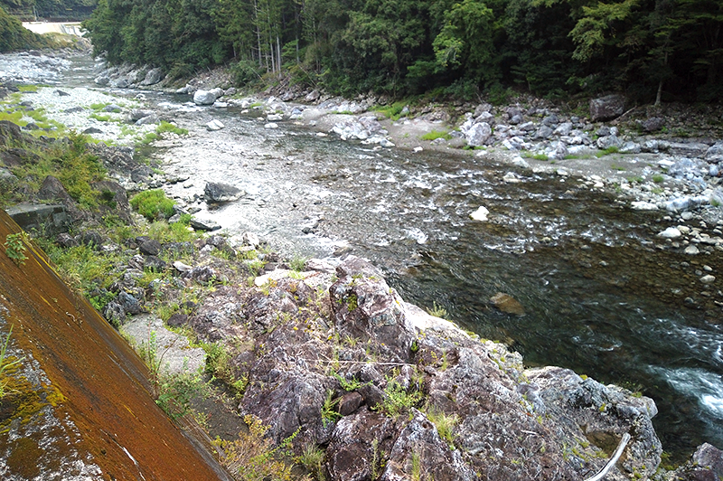 大熊谷出合上流付近の川の様子