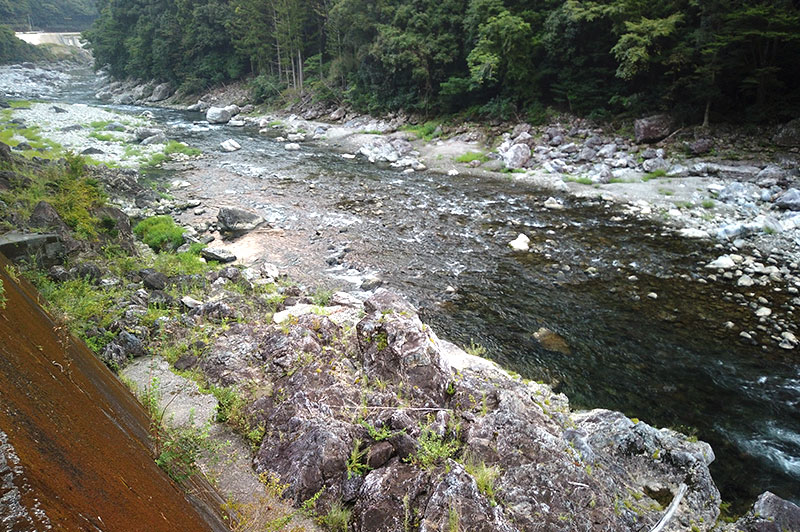 大熊谷出合上流付近の川の様子