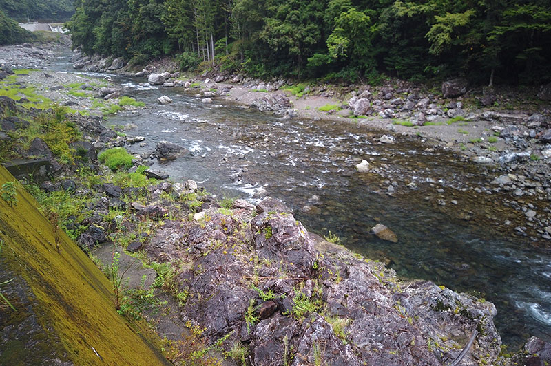 大熊谷出合上流付近の川の様子