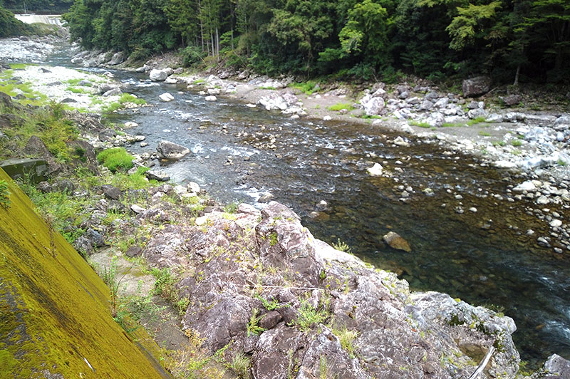 大熊谷出合上流付近の川の様子