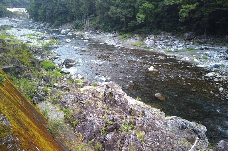 大熊谷出合上流付近の川の様子