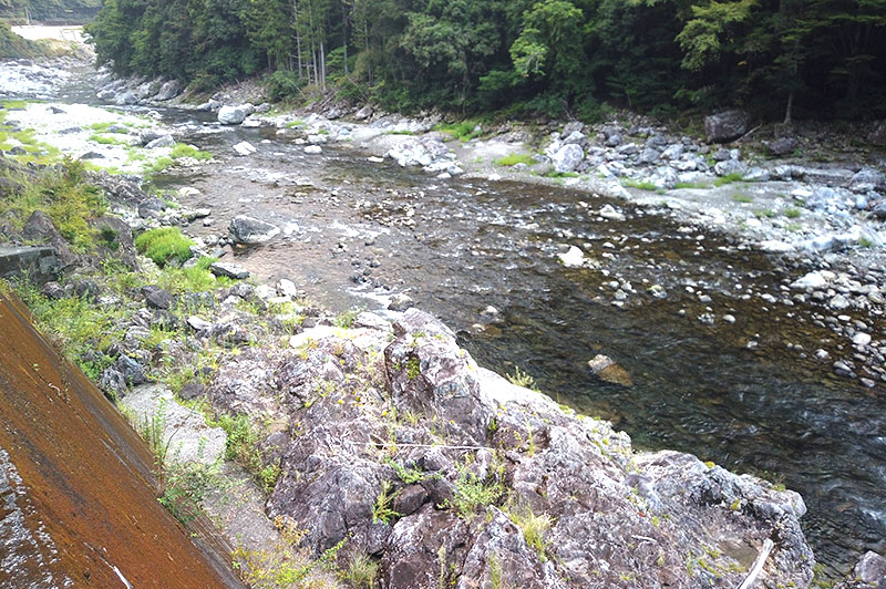 大熊谷出合上流付近の川の様子
