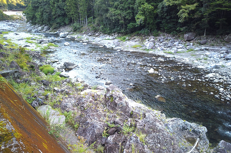 大熊谷出合上流付近の川の様子