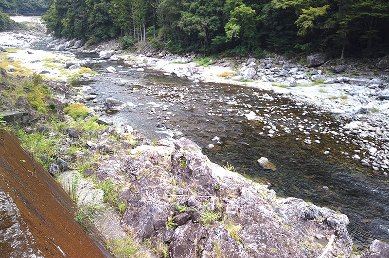 大熊谷出合上流付近の川の様子
