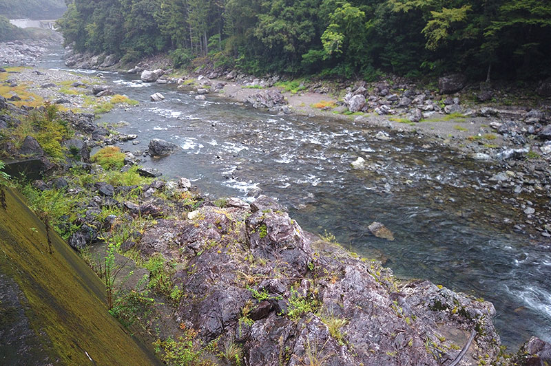 大熊谷出合上流付近の川の様子