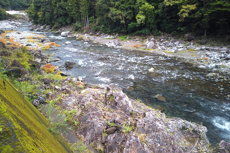 大熊谷出合上流付近の川の様子