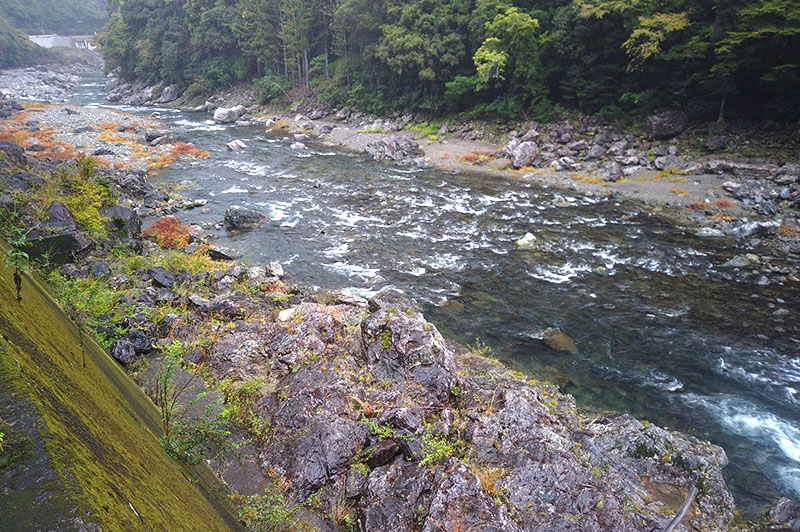 大熊谷出合上流付近の川の様子