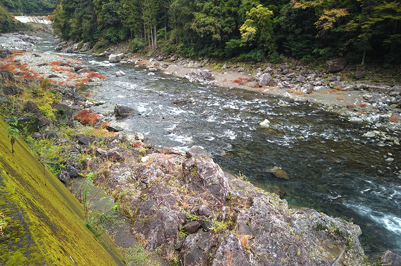大熊谷出合上流付近の川の様子