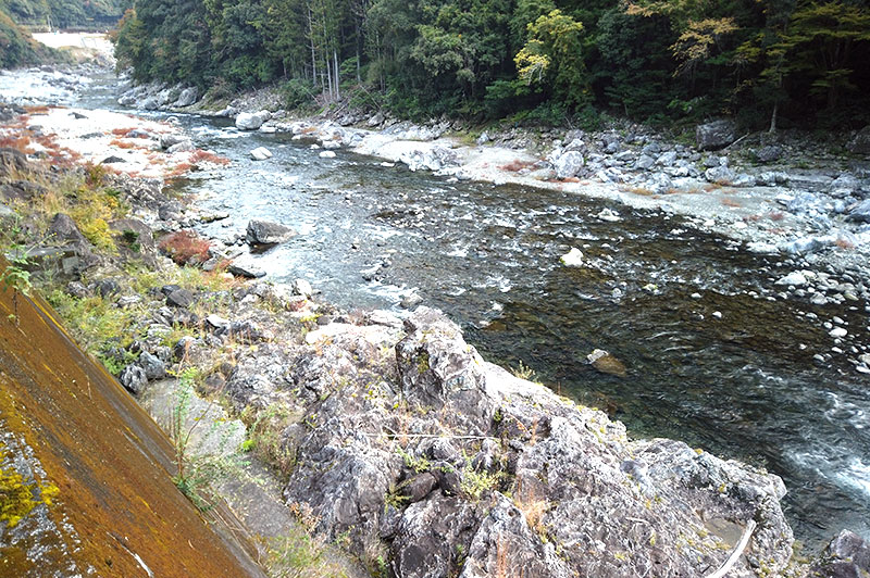 大熊谷出合上流付近の川の様子