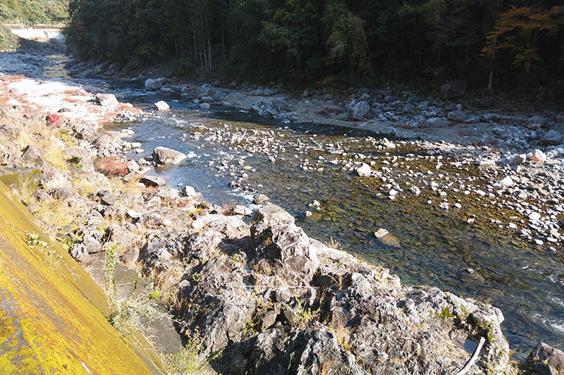 大熊谷出合上流付近の川の様子