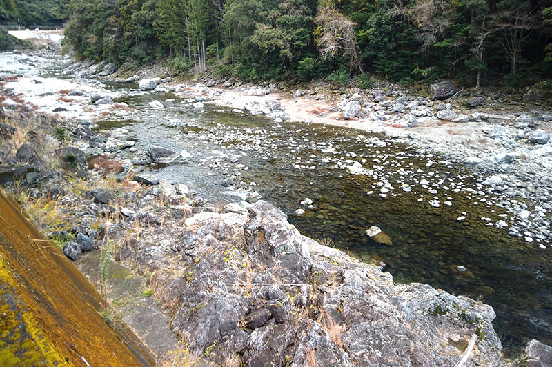 大熊谷出合上流付近の川の様子