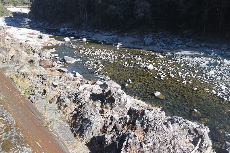 大熊谷出合上流付近の川の様子