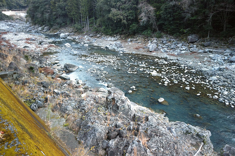 大熊谷出合上流付近の川の様子