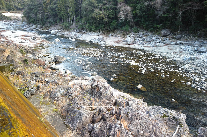 大熊谷出合上流付近の川の様子