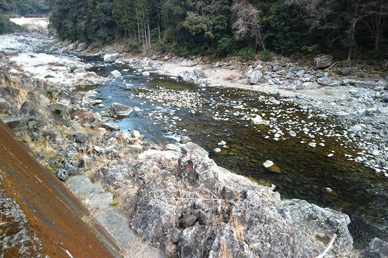 大熊谷出合上流付近の川の様子