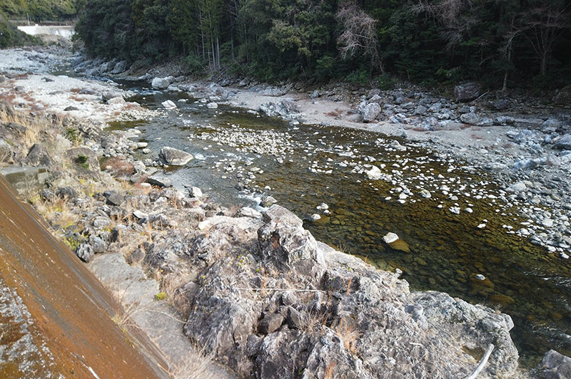 大熊谷出合上流付近の川の様子