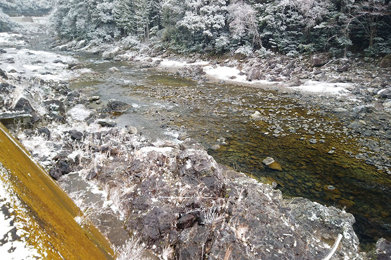大熊谷出合上流付近の川の様子