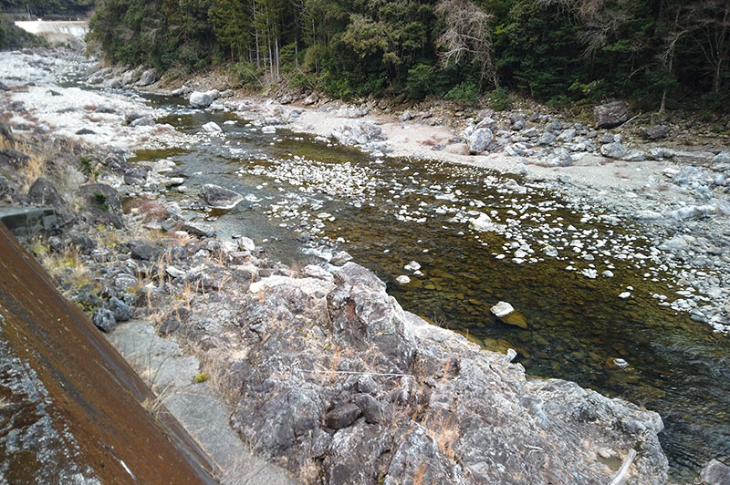 大熊谷出合上流付近の川の様子