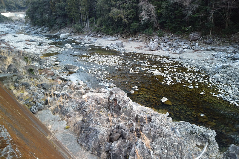 大熊谷出合上流付近の川の様子