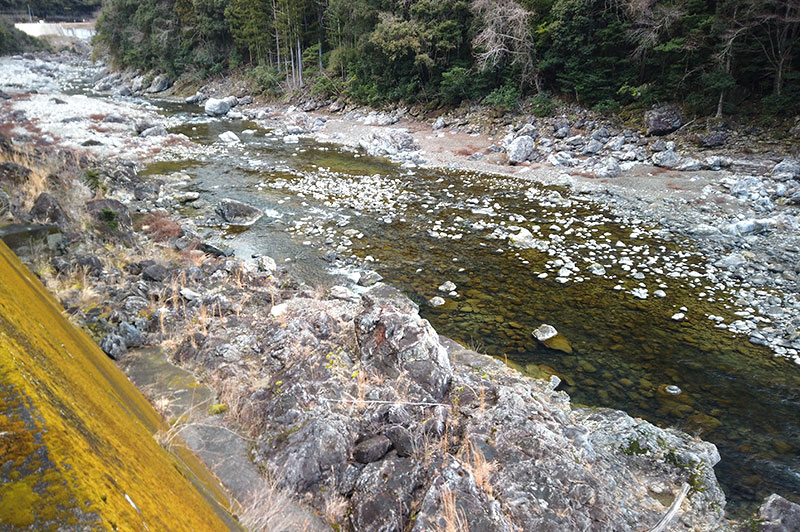大熊谷出合上流付近の川の様子