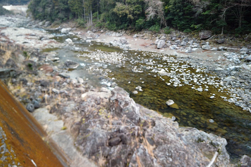 大熊谷出合上流付近の川の様子